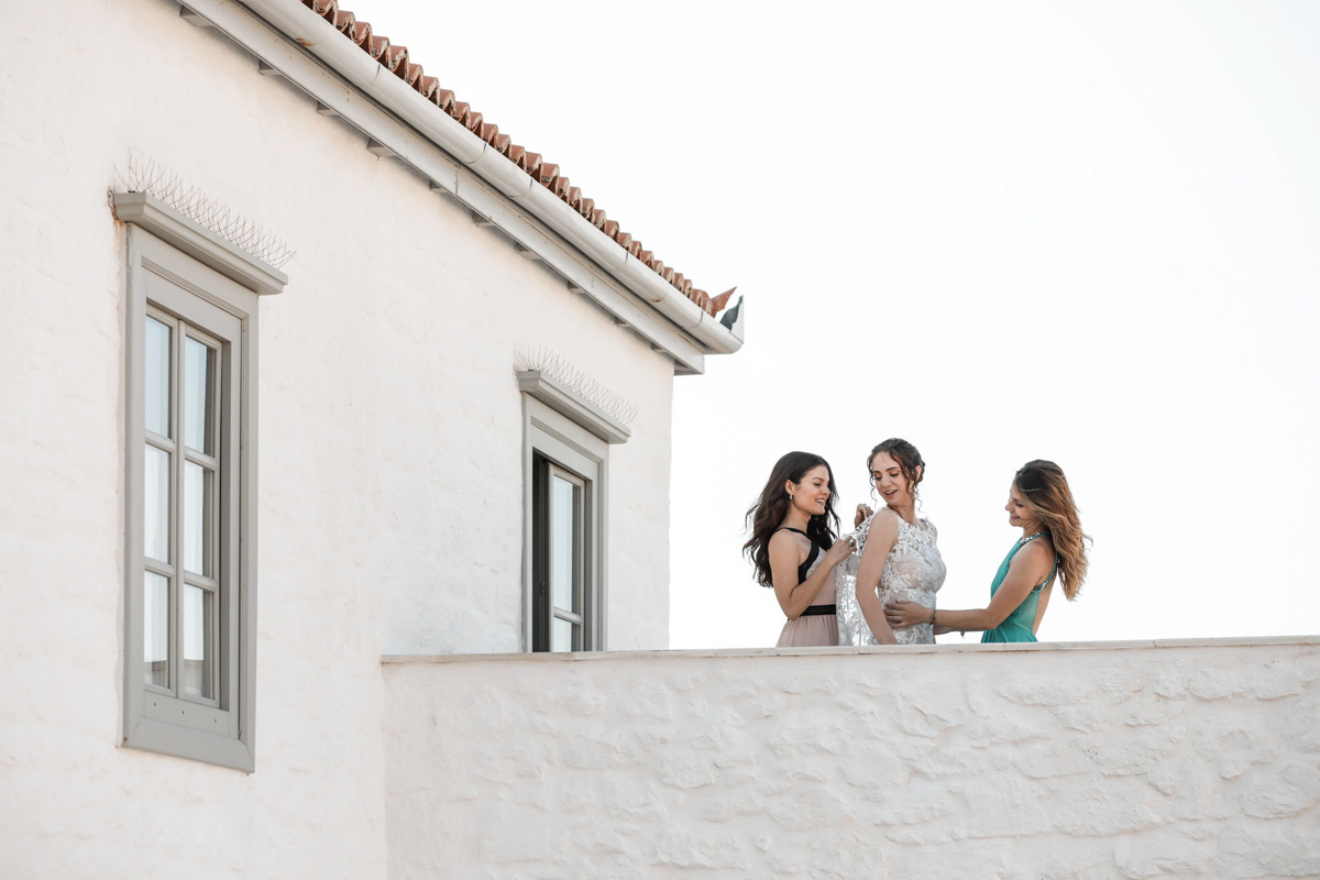 Nicola & Theodora - Hydra Island : Real Wedding by One Way Art