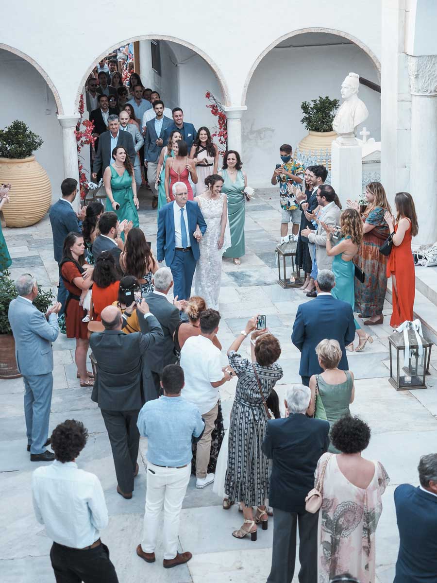 Nicola & Theodora - Hydra Island : Real Wedding by One Way Art