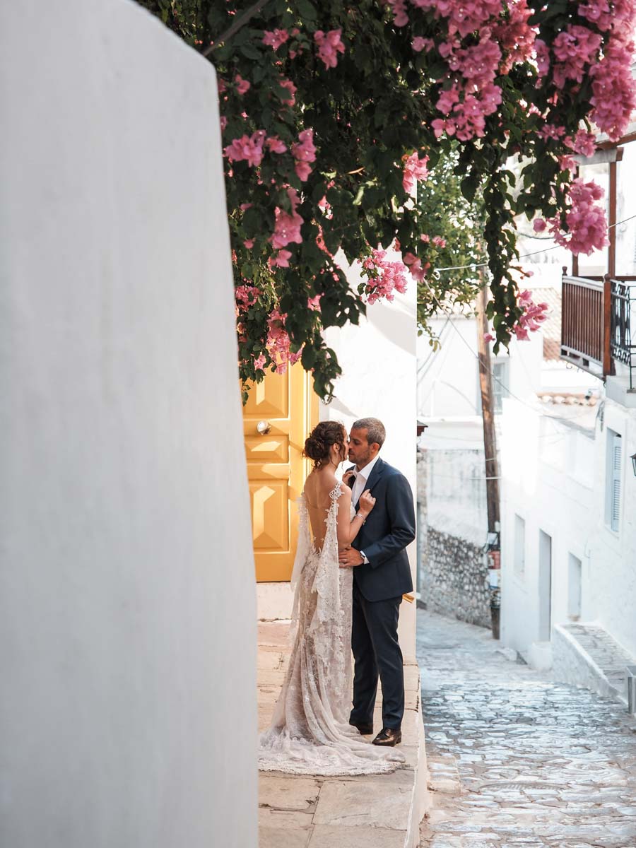 Nicola & Theodora - Hydra Island : Real Wedding by One Way Art