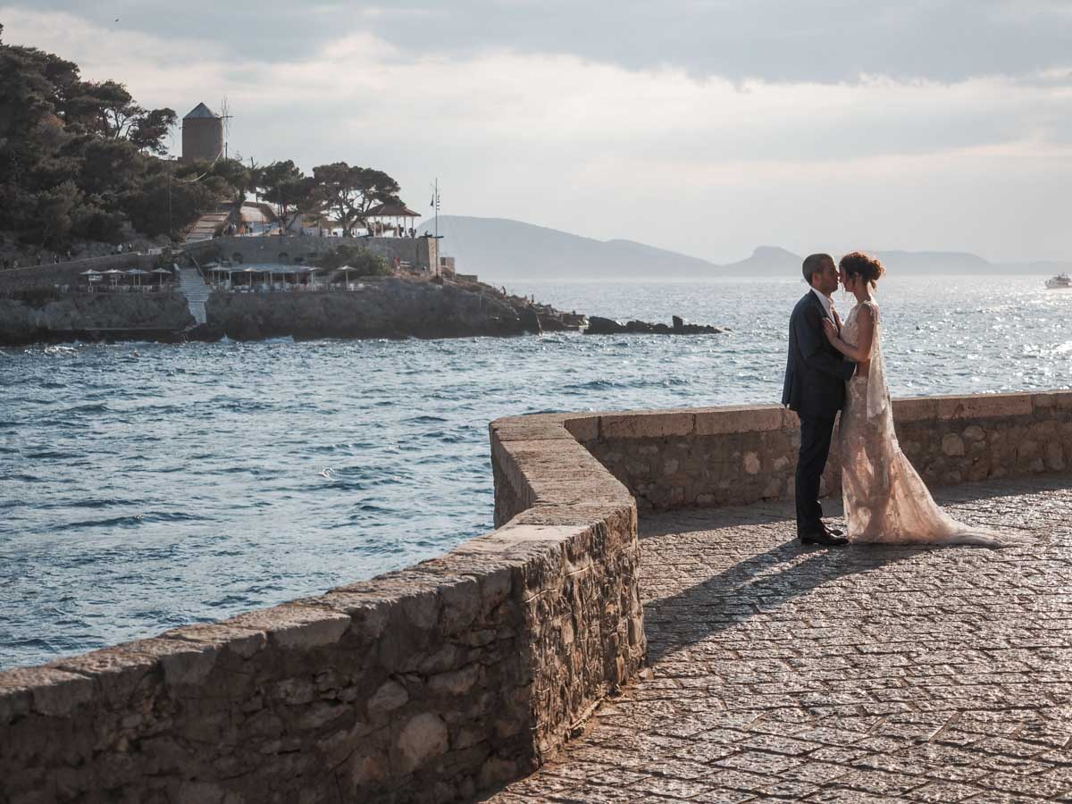 Nicola & Theodora - Hydra Island : Real Wedding by One Way Art