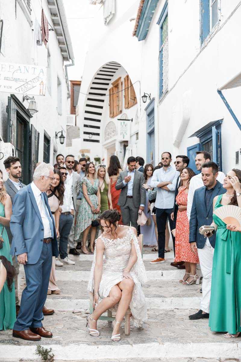 Nicola & Theodora - Hydra Island : Real Wedding by One Way Art