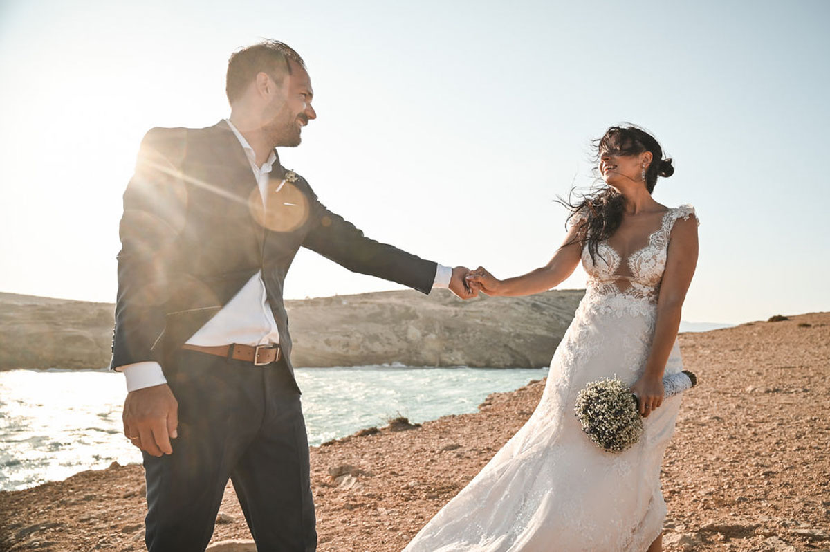 Spiros & Dimitra - Koufonisia Cyclades : Real Wedding by One Way Art
